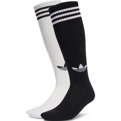 Adidas 3-stripes Knee Socks 2 Pairs Sokken Unisex - Wit - Maat 37-39 - Poly (Polyester)