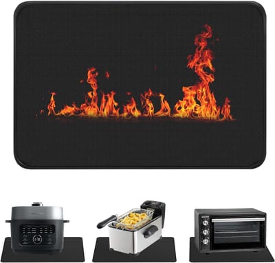 Onderlegger - Hittebeschermer - Bescherming aanrecht - Waterdicht antislip - 40 x 60 cm - Zwart