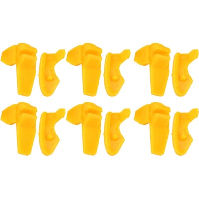 6 Paar Bandenmachine Montage Demontage Eendenkoppen Inzetstukken Velg Beschermers voor Bandenwisselmachine yellow