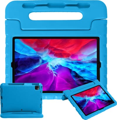 Hoesje - Geschikt voor Apple iPad Pro (2018) - 11 inch - Kinderhoes Shockproof Bumper - Kidsproof Case - Tablethoes - Kinder Hoes Cover - Blauw