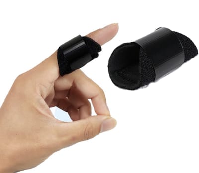 Vingerspalk – Vingerbrace - Vinger splint – Vingerfixatieriem - Revalidatiespalk - Rechttrekken Vinger - Ventilatiegaten - Zwart - LOUZIR