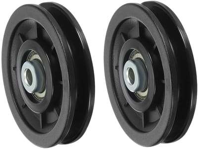 Universele riemschijf met lager 90 mm - 2 stuks nylon hefwiel voor fitnessapparatuur en kabelonderdelen