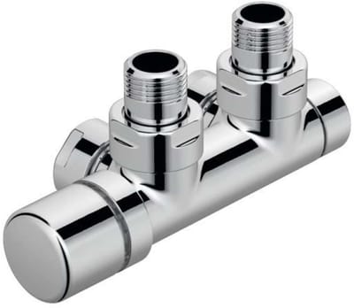 Zehnder Toebehoren - Hoekmengkraan Set Q, 1/2, met bedieningskop links, toevoer links, afstand 50 mm, roestvrij staal 839140