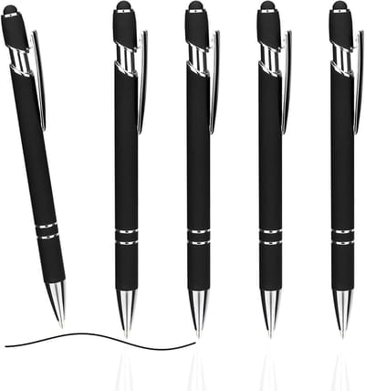 5 Stuks Hoge Kwaliteit Ergonomische Touchpen met Antislip Grip voor Kantoor en Thuisgebruik