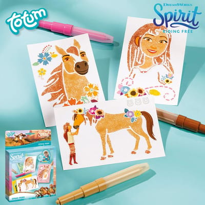 DreamWorks Animation Spirit Spraypennen - Knutselset met sjablonen - Vanaf 3 jaar