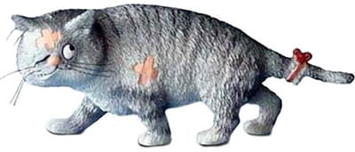 Dubout cat figurines - beeldje DUB29 - Gros Matou - 13cm lengte