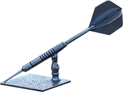 Dartpijl - Miniatuur darten - Darts sculptuur - Darts trofee - Darts cadeau - Jubileum Darts - Luxe geschenk