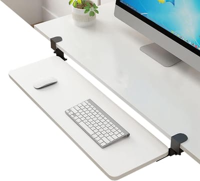 Keyboard Tray - Desk Extender - Bureau Organisatie - Klembevestiging - 75 cm - Zwart