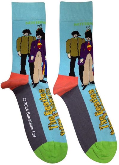 The Beatles - Sub & Band Enkelsokken - Blauw