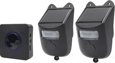 ApexArte® Opritverklikker - Entreemelder - Doorgangsmelder - Beveiliging - Zwart