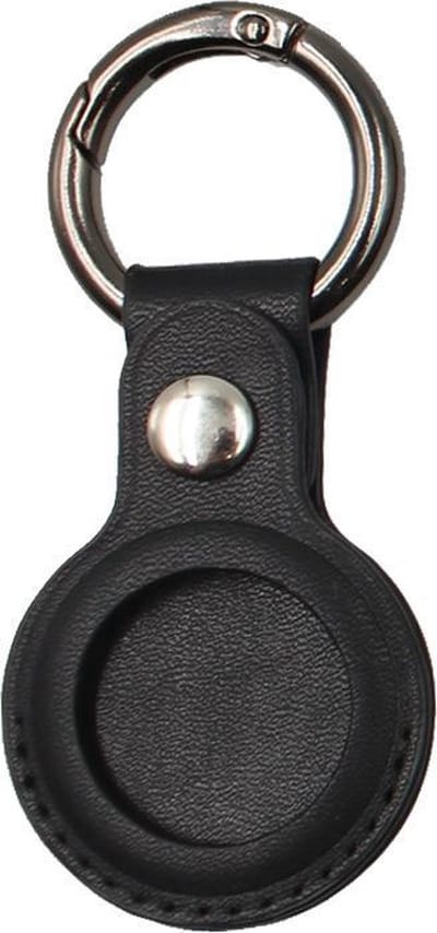 New Age Devi - Premium Leren Hanger geschikt voor Apple Air-tag - Zwart