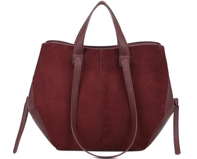 Gallantry® Dames Handtas – Shopper Tas – Grote Schoudertas – Werk Tas met Rits – Ruime Dames Tas -Bordeaux