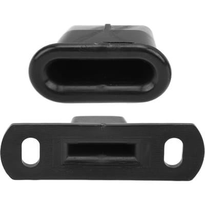 2 stuks Zijschuifdeur Locator Set 904637 Zwart ABS Vervanging voor Fiat Scudo 1995‑2006 black