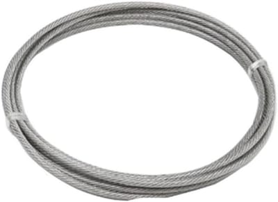 Stalen Draad Touw - Waslijn Roestvrij - Tuinieren Klimplanten - PVC Omhuld - 25 Meter 1mm - Zilverkleurig