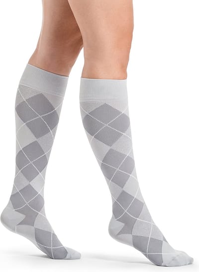 Sigvaris Microfiber Shades Steunkousen Dames Argyle Grijs-Maat: 41 - 44