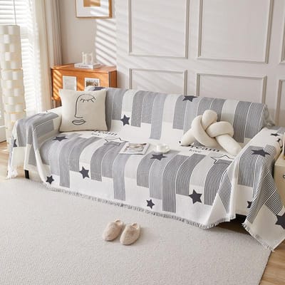 Wafel Sofa Hoes Boheemse Sofa Hoes High-end Sofa Kussen Vier Seizoenen Sofa Hoes Kussen 180*130cm