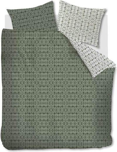 Snoozing Celia Dekbedovertrek - Tweepersoons - 200x200/220 cm - Green