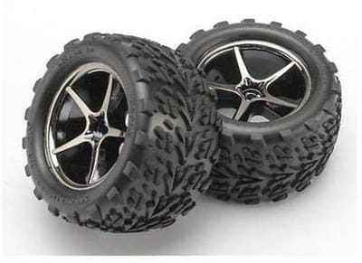 Gemini Banden en Wielen voor Modelauto's - Zwart/Chroom