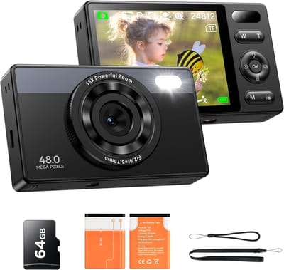 HEZIVO® Digitale Fotocamera - Fototoestel - 16x Zoom - 64 GB - Autofocus