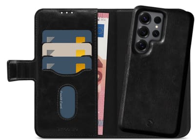Mobilize Telefoonhoesje geschikt voor Samsung Galaxy S26 Ultra Hoesje | Mobilize Magsafe Uitneembare 2in1 Bookcase Portemonnee | Geschikt voor MagSafe | Geschikt voor Draadloos Opladen met Magnetische Ring | Geschikt voor MagSafe Case - Zwart