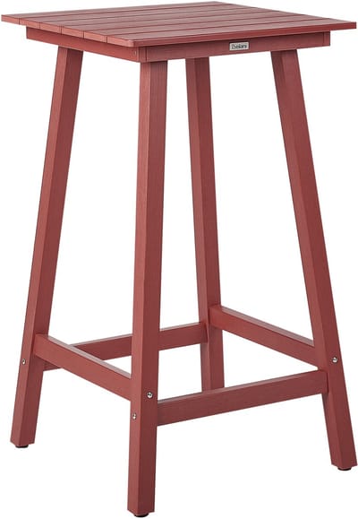 ADIRONDACK - Tuintafel - Donkerrood - 59 x 59 cm - Kunsthout