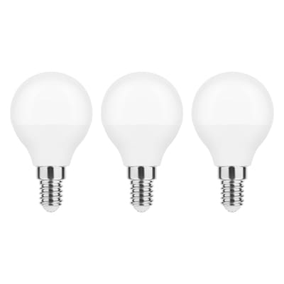 Modee E14 LED Lamp 7W - 700lm - 6000K - Daglicht Wit - LED Globe Mini P45 - Vervangt 54W Halogeen Gloeilamp - 3 stuks