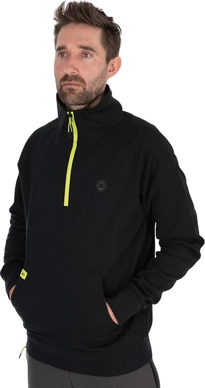 Matrix Black Edition 1/4 Zip Sweat Black-Lime Xxxlarge