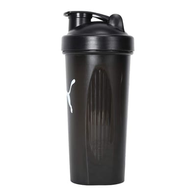Puma Shakerfles 600 ml met logo (Zwart)