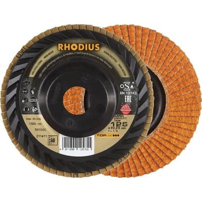 Rhodius 211411 JUMBO LONGLIFE TRIM Lamellenschijf Korrelgrootte (num) 60 RVS, Staal 10 stuk(s)