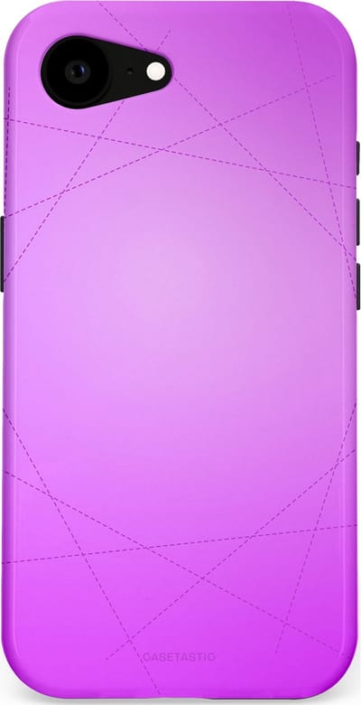 Casetastic Hoesje Geschikt voor Apple iPhone 16e Magsafe - Stijlvolle Beschermende Duo-layer Case - Emily in het paars