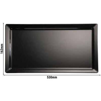 GGM Gastro (6 Stück) GN-Tablett 2/4 - PURE - Melamin - Höhe: 30mm - Weiß