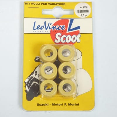 Galet rouleau de variateur Leovince pour Scooter Derbi 50 Atlantis 4T 2004 à 2009 17x12 3.0Grs Neuf