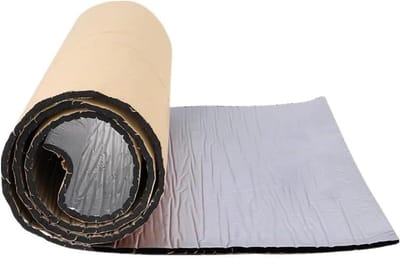 Isolatiefolie - Aluminiumfolie isolatie - Energie besparen - Vocht- en geluidsisolerend - 1x1m 5mm dik - Zwart