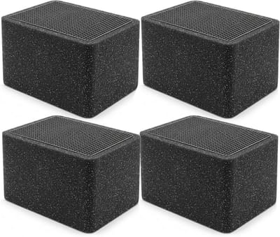 Set van 4 Vervangende Actieve Koolstoffilters voor Doucherel Toiletten, Geschikt voor Keramische Filter Type 3, Verbeterde Luchtkwaliteit en Geurcontrole