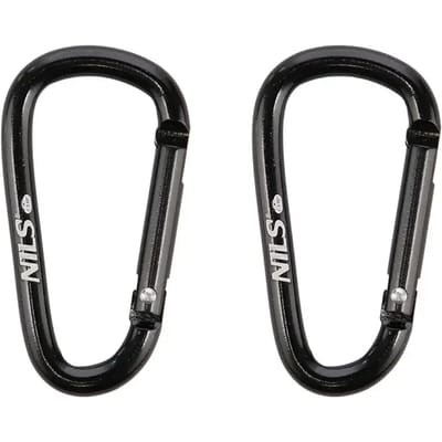 NILS CAMP NC1710 - Aluminium Karabijnhaak - 2 stuks - 3kg Gewicht