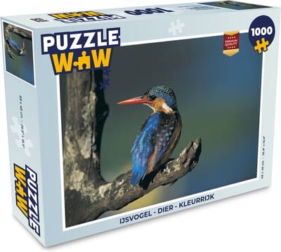 Puzzel IJsvogel - Dier - Kleurrijk - Legpuzzel - Puzzel 1000 stukjes volwassenen