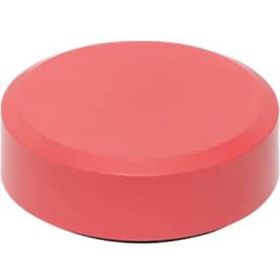 MAULmagneet MAULpro Recycling, rond, met facetrand, kleefkracht tot 0,6 kg, Ø 29 mm, 85% gerecycled kunststof gecoat, rood, 20 st.