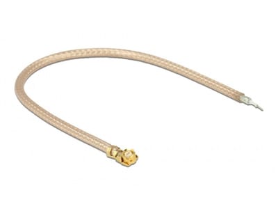MHF I (v) - kabel met open einde - RG178 - 50 Ohm / transparant - 0,10 meter