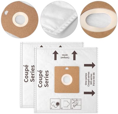 Dailygoods- Reservozakken 12 Stuks - Stofzuigerzakken Nilfisk Coupe Neo - Vervangende Zakken One - Sterker dan Papieren Zakken - Zeer Zuinig - Geschikt voor C10/20, C110/120