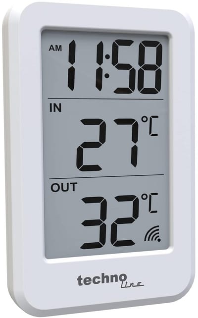 Draadloos Weerstation met Binnen- en Buitentemperatuur en Tijdweergave