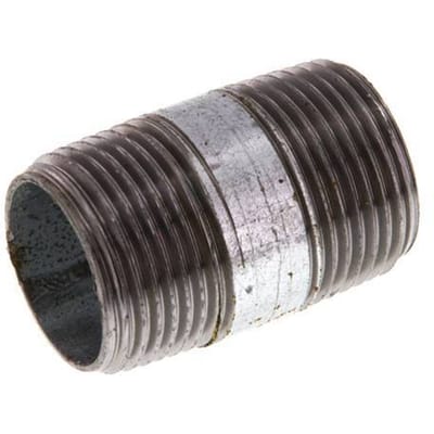 R 3/4'' Verzinkt Stalen Dubbele Pijpnippel 50 Bar DIN 2982 - 40mm [10 Stuks]
