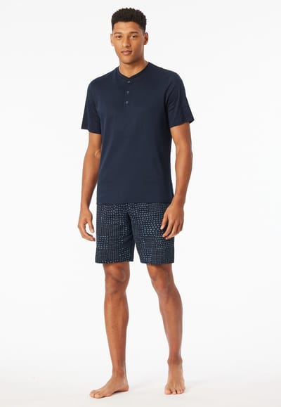 Schiesser - Fine Interlock – Pyjama – 182613 – Graphit – Maat M