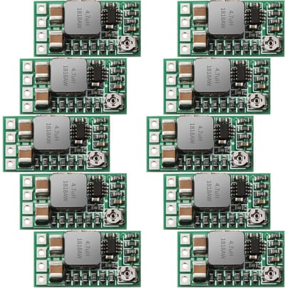 Jhubersproducts - Mini Spanning Neerwaartse Converter - 10 Stuks - 5 V Regelaar Module - Compact en Efficiënt - DC-DC Spanning Reducer - Voor Diverse