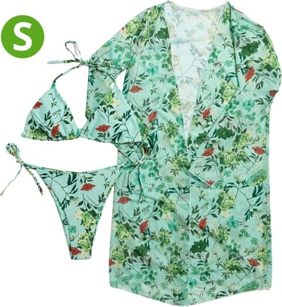 Bovista Bikini Dames - Meisjes Bikini - Badpak - Push Up - Vrouwen Badkleding - Zwemmen - Sexy Set - Top & Broekje - Smaragd Groen - Maat S