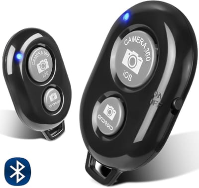 YSONIC Bluetooth Afstandsbediening – Draadloze Camera Shutter Geschikt voor Smartphones - Android Toestellen & Tablets - Inclusief Koord