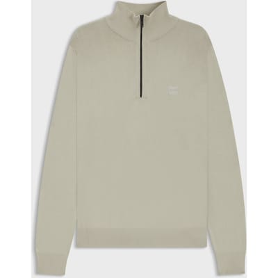 BOSS Kanobix Half Zip Trui Ecru - Maat 3XL - Heren - Quarter zip