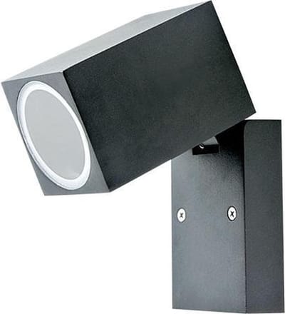 V-TAC VT-7611 Wandlamp Buiten - Verstelbare Wandbevestigingen - GU10 Houder - IP44 - Mat Zwart