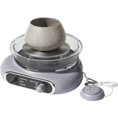 Mini pottenbakkerswielset voor kinderen en volwassenen, aardewerk, kleikunst, 4,7  draaitafel, elektrisch pottenbakkerswiel met