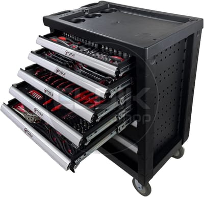 E-Tools 196 Delige Gevulde Gereedschapswagen - 73276