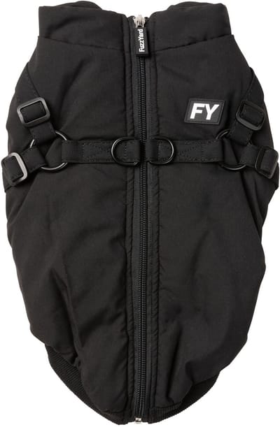 Fuzzyard Hondenjas Flash - Hondenkleding - Zwart Size 5